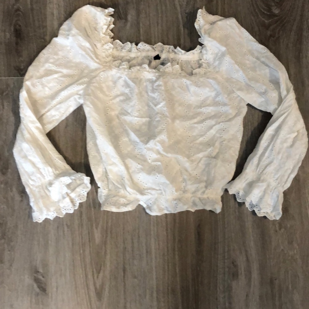 Off the shoulder crop top